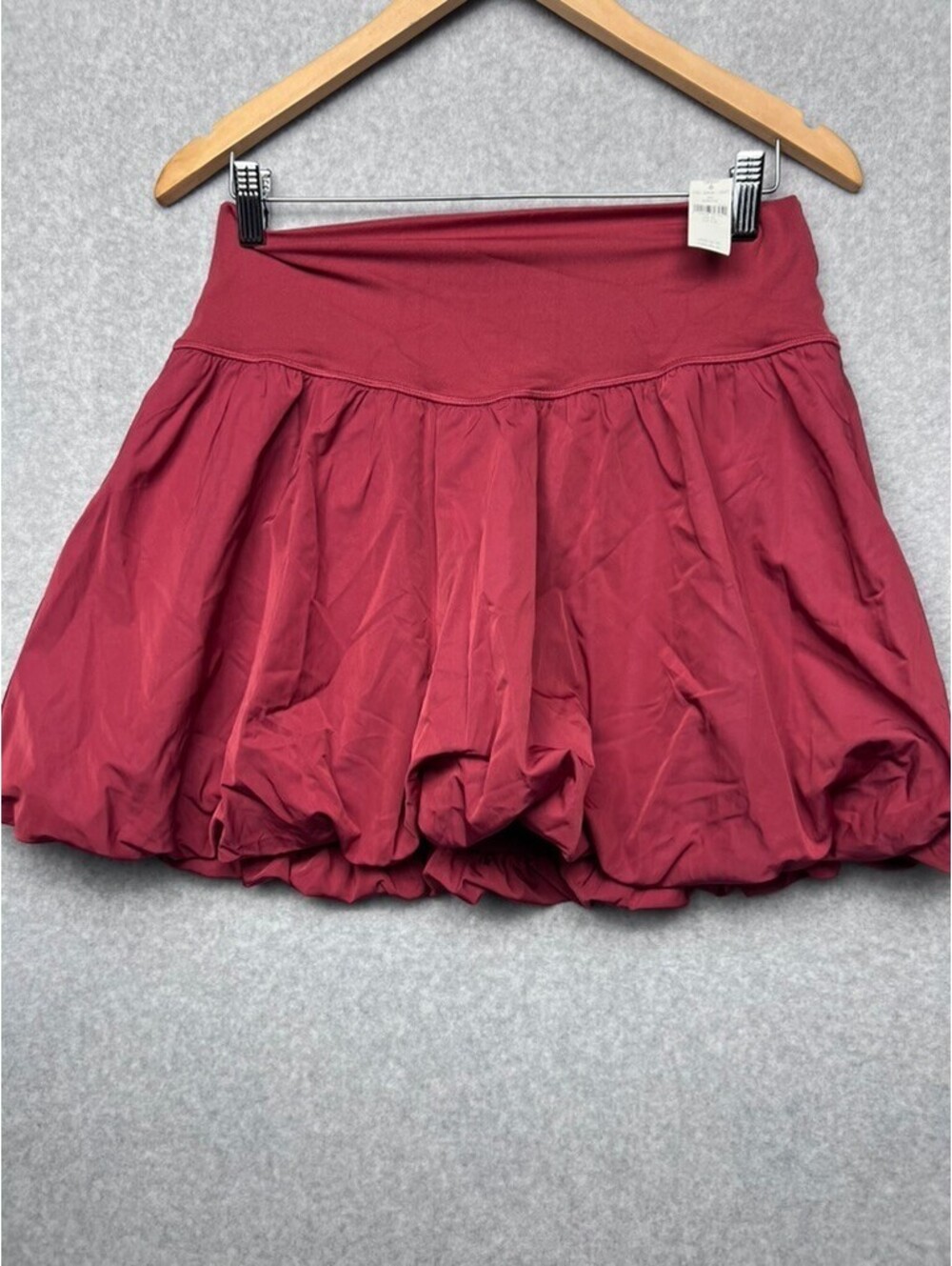 Aerie OFFLINE Bubble Skort XL NWT Real Me Maroon Red Tennis Balletcore Coquette